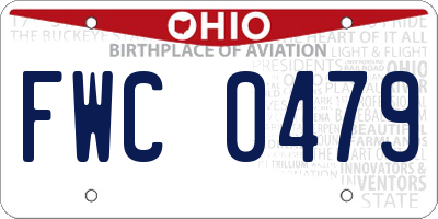 OH license plate FWC0479