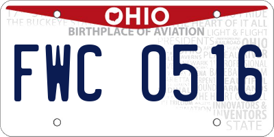 OH license plate FWC0516