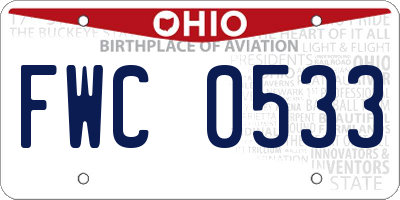 OH license plate FWC0533