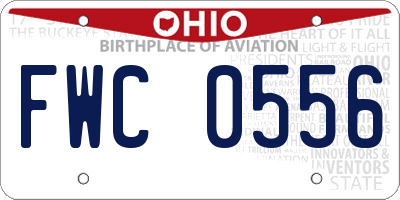 OH license plate FWC0556