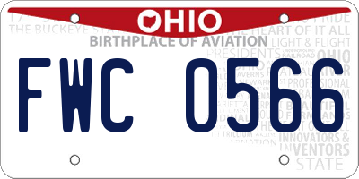 OH license plate FWC0566