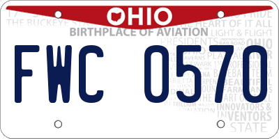 OH license plate FWC0570