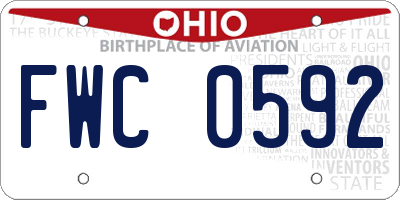 OH license plate FWC0592