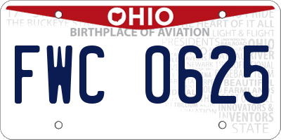 OH license plate FWC0625