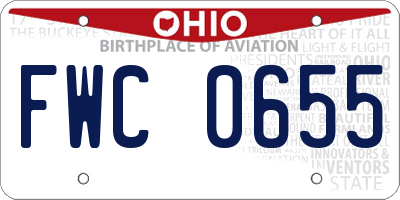 OH license plate FWC0655