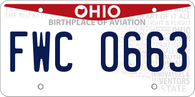 OH license plate FWC0663