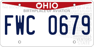 OH license plate FWC0679
