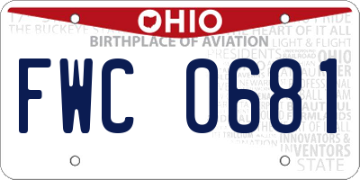 OH license plate FWC0681