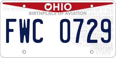 OH license plate FWC0729