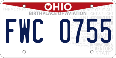 OH license plate FWC0755