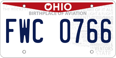 OH license plate FWC0766
