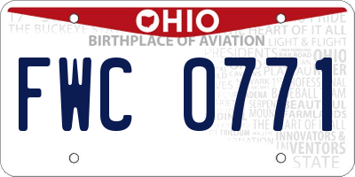 OH license plate FWC0771