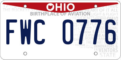 OH license plate FWC0776