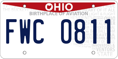 OH license plate FWC0811