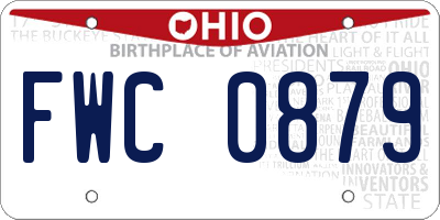 OH license plate FWC0879