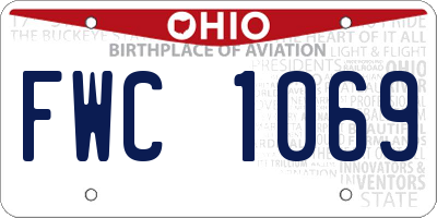 OH license plate FWC1069