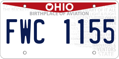 OH license plate FWC1155