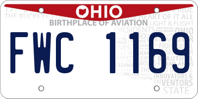 OH license plate FWC1169