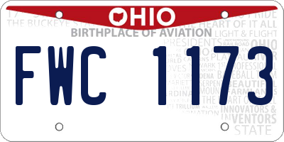 OH license plate FWC1173