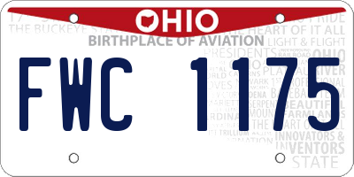 OH license plate FWC1175