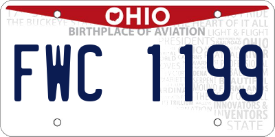OH license plate FWC1199