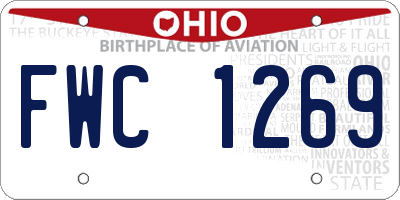 OH license plate FWC1269