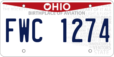 OH license plate FWC1274