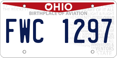 OH license plate FWC1297