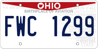 OH license plate FWC1299