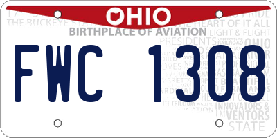 OH license plate FWC1308