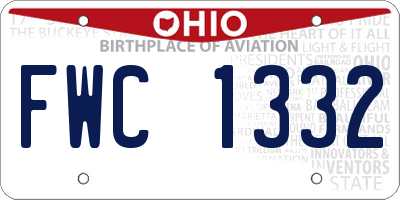 OH license plate FWC1332