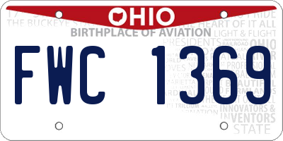 OH license plate FWC1369