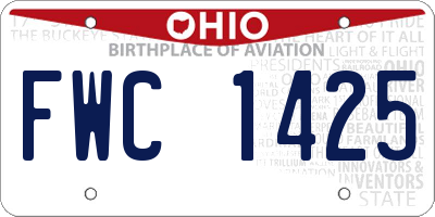 OH license plate FWC1425