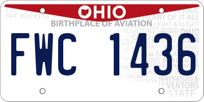 OH license plate FWC1436