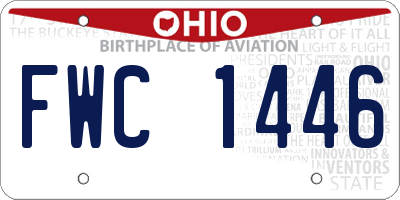 OH license plate FWC1446