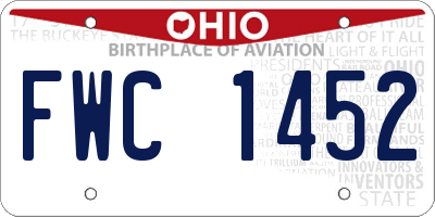 OH license plate FWC1452