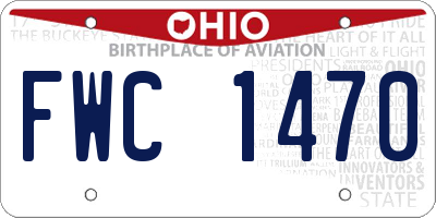 OH license plate FWC1470