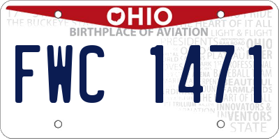 OH license plate FWC1471