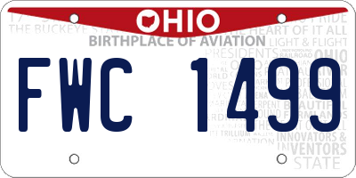OH license plate FWC1499