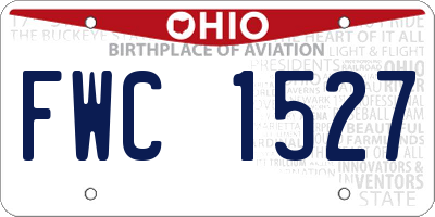 OH license plate FWC1527
