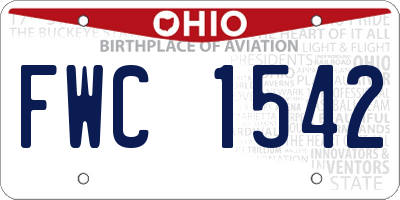 OH license plate FWC1542