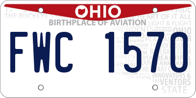 OH license plate FWC1570