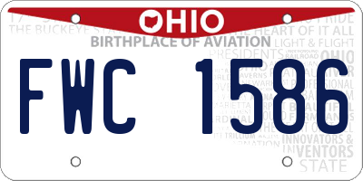 OH license plate FWC1586