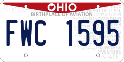 OH license plate FWC1595
