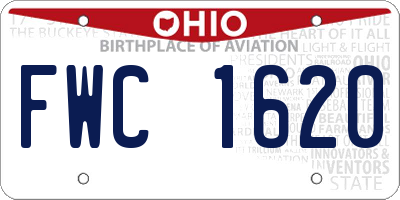 OH license plate FWC1620