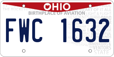 OH license plate FWC1632