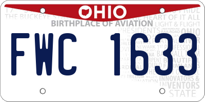 OH license plate FWC1633