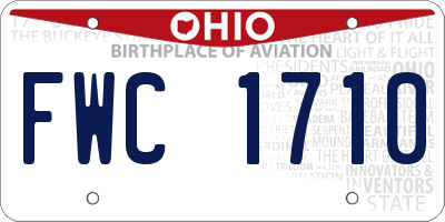 OH license plate FWC1710
