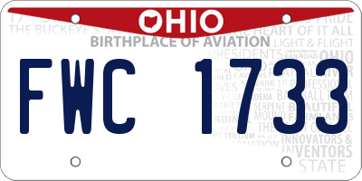 OH license plate FWC1733