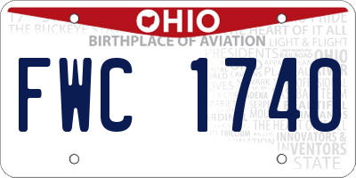 OH license plate FWC1740